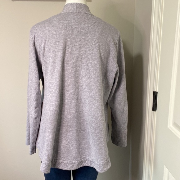 Eileen Fisher Women's Organic Cotton Size XL Grey Cardigan - Picture 6 of 11